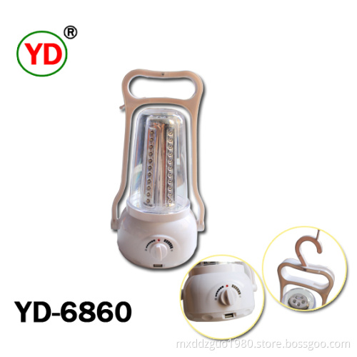 Yd-6860 Plastic 10W 60PCS LED Rechargeable Emergency Lantern